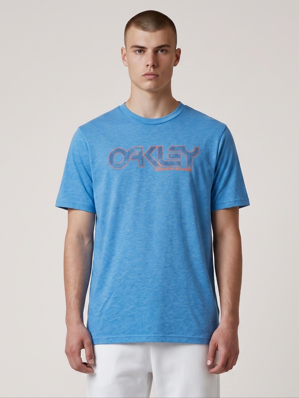 Oakley Light Blue Graphic Logo Short Sleeve Tee